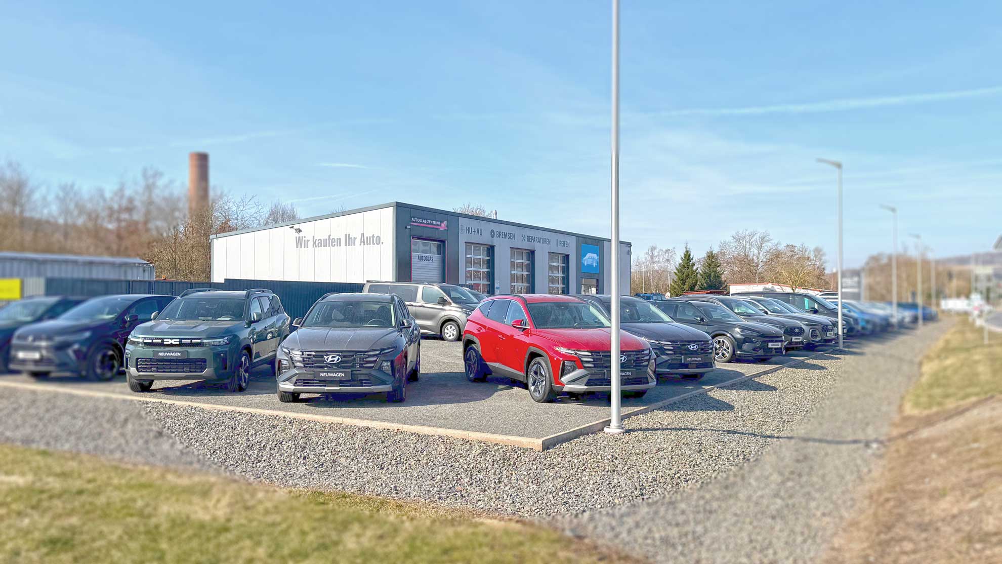 mcf Automobile – Autohaus Frontansicht